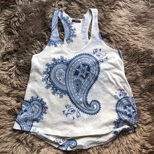 Enti blue paisley tank
